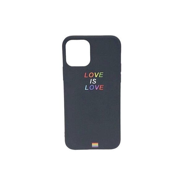 Love Is Love iphone 12/12 Pro Black Phone Case - Picture 1 of 1